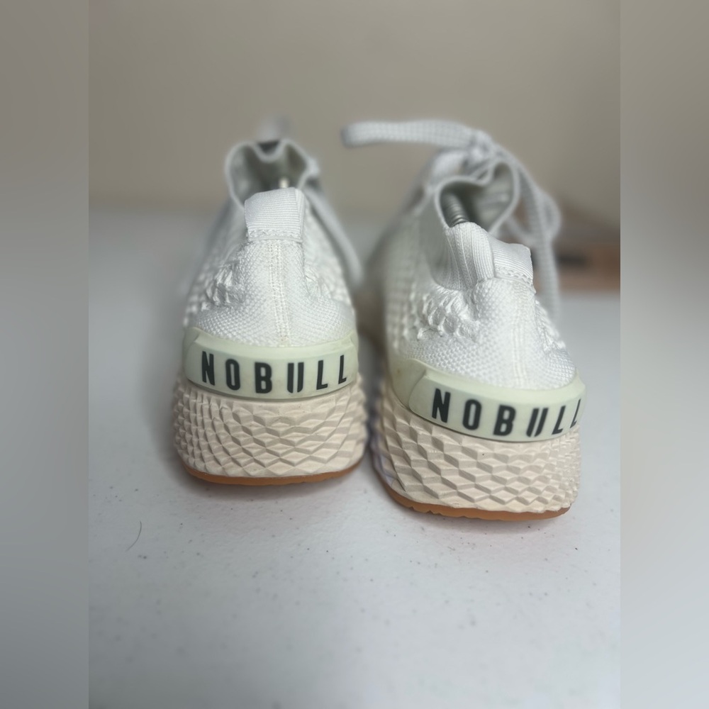 NOBULL Project White Knit Women’s Running Shoes Sneakers Size 10 Hint Of Purple - Picture 7 of 11